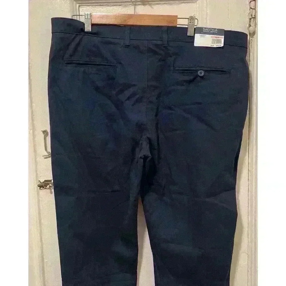 Nautica Young Men's Uniform Flat Front Stretch Twill Pants NWT Size 40X30 - Picture 8 of 13
